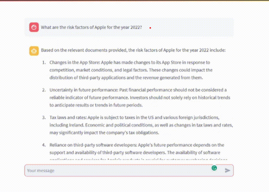 Dashboard from the SEC QA agent